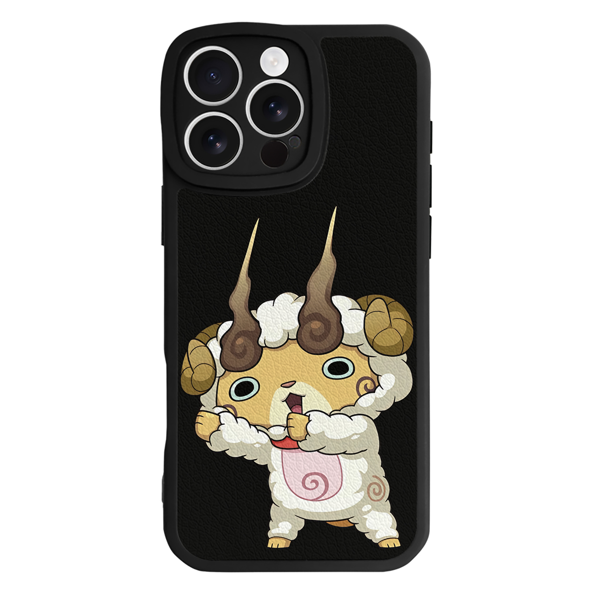 （画像用） 妖怪ウォッチ Yo-kai Watch 【iPhone 16シリーズ対応】シリコンスマホケース（レザー調） 材質：シリコン